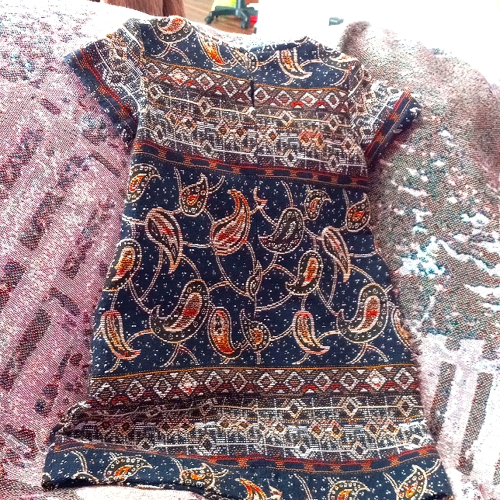 Zara Girl Paisley Mixed Print Dress, 6